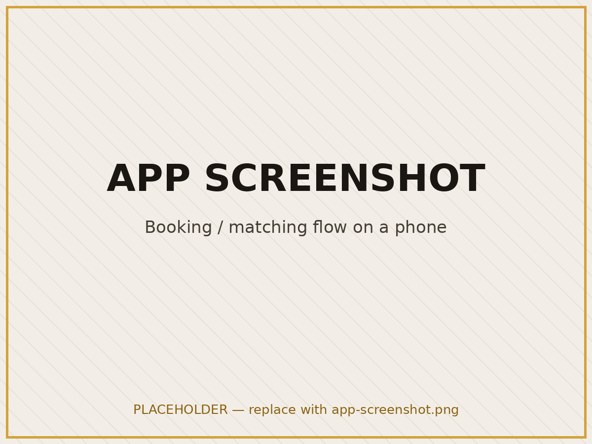 The WeTakeIt booking and carrier-matching flow on a phone